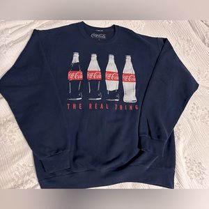 Large Navy Blue Coca-Cola Sweatshirt